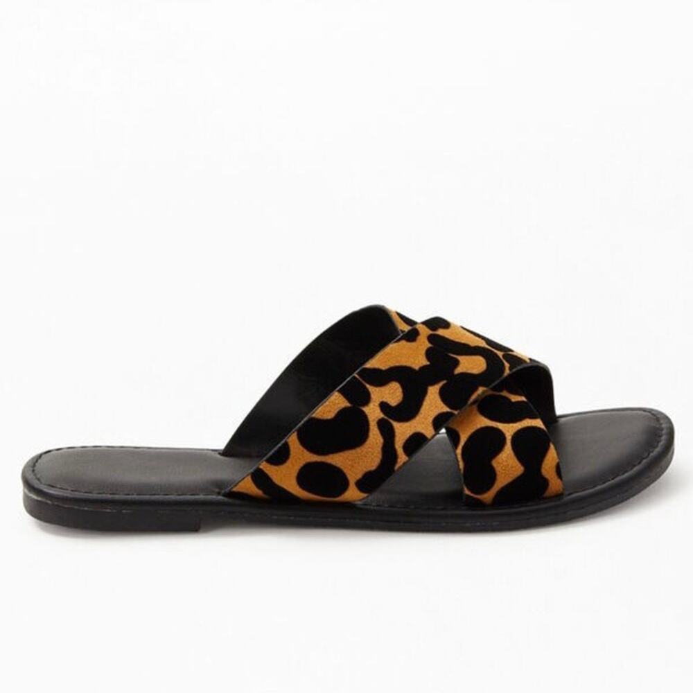 PACSUN • LA Hearts Leopard Crisscross Sandals - Picture 4 of 4